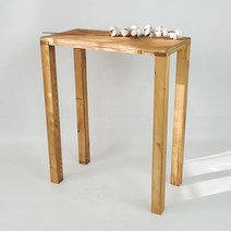 좁고 긴 테이블 베란다 창가 창문 좁은 핀란디아 TB05, 클래식브라운 100x40cm
