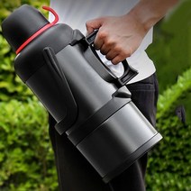 urkoteer 대용량 스텐 보온병 아웃도어 보온보냉물통 BWH03, 블랙, 5200ml