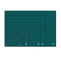 국산 녹색 커팅매트 눈금 고무판 책상 깔판 칼질 보호 데스크 사무 미술 오리기 제도 작업, L