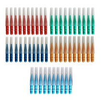 50pcs interdental brush 치과 치아 치료 머리 구강 치과 위생 flosser 이쑤시게 청소기 치아 청소 도구, 하나, 보여진 바와 같이