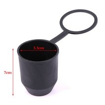 자동차 후크 견인 고리 차 견인장치 유니버설 50mm 토우 바 캡 블랙 내구성 캐러밴 트레일러 보호 히치 볼 커버 액세서리 낙하 방지