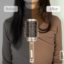 속볼륨펌브러쉬 대왕 왕 미니 열판 드라이 롤빗 고데기빗 파마빗 뿌리볼륨빗 돈모 펌 브러쉬, 대(53), 실버