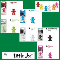 리틀조 이태리 방향제 차량용 6종 세트 그린티 블랙체리 스위트 엠버 토닉 플라워 천연향 송풍구 무알콜 45일