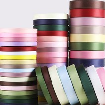 공단리본 무광양면 리본 선물 포장 원단끈 공예 DIY, 10mm, 23 하늘