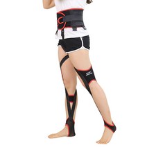 오다리 교정기 끈 교정밴드 자세교정 O자 X자 휜다리, 향상된 모델 M