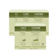 까띠에 슈퍼파인 그린 클레이 1kg Cattier Argile Verte Surfine 프랑스화장품, 5팩
