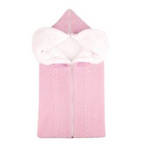 유모차 풋머프 침낭 풋워머 커버 겨울 따뜻한 신생아 니트 swaddle footmuff, 라이트 핑크