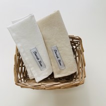 체리쉬홈 워싱 광목 키친크로스 테이블매트 겸용 핸드메이드 매직후크 포함, 화이트