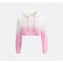 게스 여성 Activewear 그라데이션 크롭 긴팔 후드티 YM8K4310