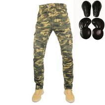 오토바이 청바지 Pantalones 스탠다드 버전 모토 라이딩 바지 용, L, army with B