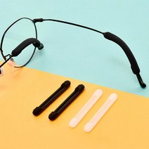 디엠몰 6쌍 큰안경 작은안경 통증방지 안경 다리 선글라스 끝 고정 실리콘 캡 흘러내림방지 안경팁, 3쌍+3쌍, 블랙+투명