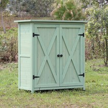 야외 보관 정원 방수 보관 농기구 원예 도구 옥상, 인터넷 연예인 녹색 모델 B 단단한 지붕 인터넷 유명인