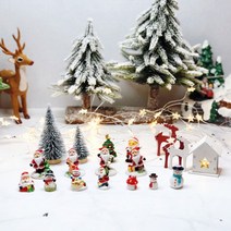 크리스마스 미니어처 트리 산타 눈사람 인형 장식 인테리어 소품 디자인 아이디어 상품, 트리(대)
