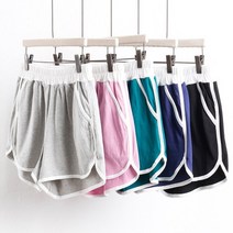 아이우먼 빅사이즈사랑해요 1629L207 배색 랍빠 반바지 GO