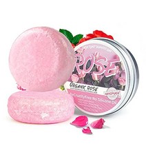 Oniyea 천연 수제 샴푸 바 비누 로즈 1.92온스 2개 부드러운 모발 두피 영양 공급 모발 수분 보충 100% 오가닉 식물 추출물 헤어 워시 친환경