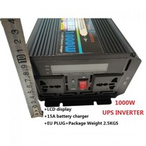 비상 전원 공급 장치 1000W DC 12V/24V ~ AC 110V/220V 50HZ/60HZ 수정된 웨이브 UPS 인버터177482, 60HZ_24V | 110-120 볼트 | 범용