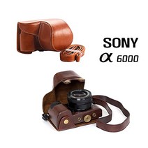 소니 A6000 가죽케이스/속사케이스, 1개, 브라운