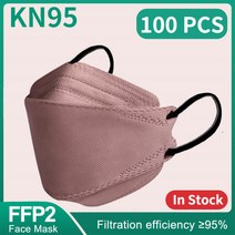 물고기 마스크 KN 마스카라 F 성인 orandi FF a k 레이어 FF 승인 얼굴 FF 호흡기 입 커버 a que, 14 100PCS Sand Pink