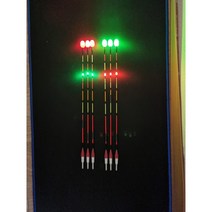 낚시카페 (이화요수찌) 천리안 교환용 찌톱 요수전자찌 2점등3점등4점등5점등 이화스포츠, 25cm, 2점등, 녹색