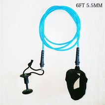 6 피트 5.5MM-7mm 서핑 보드 가죽 끈 TPU 더블 스위블 스트레이트 안전 로프 수상 스포츠 SUP 서핑 가죽 끈 서핑 패들 보드, 6FT5.5MM 3