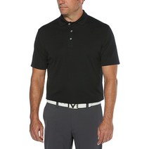 Callaway 남성용 자외선 차단 반팔 코어 퍼포먼스 골프 셔츠 L 피코트, 3X-Large Big Tall, Black