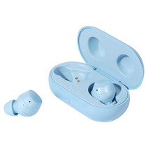 인이어 무선 이어폰 마이크 포함 스포츠 스테레오 이어버드 블루투스 노이즈 캔슬링 헤드폰 버즈 플러스 휴대폰 삼성 호환 갤럭시용, [03] Blue, Blue