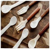 천연자개 커트러리 세트, 스푼+포크