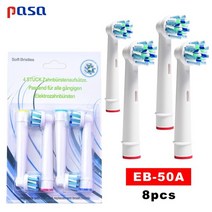 전기 구강 b 칫솔 헤드 7/14pcs 예비 부품 브러쉬 B 3D Excel 치아 7 스, 14 EB50A 8pcs