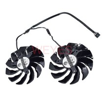PLD09210S12HH DC 12V 0.40A 기가 바이트 GeForce GTX 1050 Ti RX 480 470 G1 용 4 핀 그래픽 카드 쿨러 팬, 한개옵션0