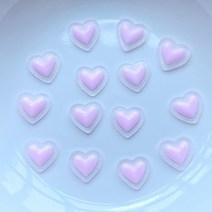 핑거 보드 자전거 50Pcs 새로운 9*10mm 귀여운 미니 3D 심장 시리즈 수 지 입상 공예 Flatback 카보 숑 쥬, 04 D