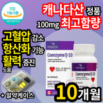 식약처 식약청 인증 인정캐나다 직수입 고함량 코엔자임 Q10 코엔자민 코임자임 고큐텐 코큐텐 코큐비 큐텐 큐10 코쿠텐 코큐10 항산화 피로 회복 고 혈압 도움 건강기능식품 영양제, 5개