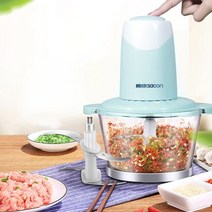 고기분쇄기 주방 도구 헬기 수동 mincer 야채 슈레더 미니 전동 고기 분쇄기 기계 Liquidificador 가정용 가제트, 하늘색