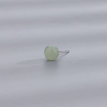 옥귀걸이 빈티지 천연 천연석 PANJBJ여성을 실버 컬러 옥 귀걸이 소녀 생일 럭키 쥬얼리 드롭 1 개