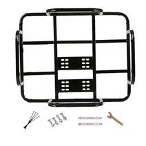 자전거 리어 랙 심압대 홀더 소녀 소년 성인을 위한 사이클링 장비, 50 x 40cm 테두리, 설명한대로, 철, 1개