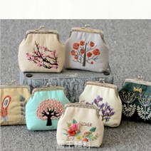 [성실한오피스] 프랑스 자수 DIY 패키지, 9cm, 24_벚꽃지갑