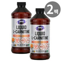 NOW Foods 나우푸드 스포츠 엘 카르니틴 리퀴드 시트러스 1000mg 473ml 2팩, 2세트