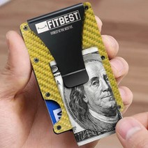 핏베스트 RFID 방지 카본 소재 카드지갑 머니클립 미니멀리스트 월렛 minimlaist wallet money clip