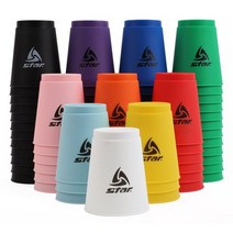 국내 생산 스택스 스타 스포츠 스태킹 스피드 컵 쌓기 스택 12개 1세트, 민트