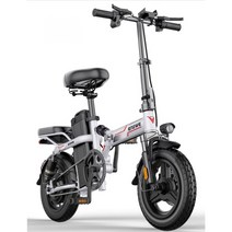 접이식 전기자전거 PAS 리튬배터리 출퇴근 배달 가벼운 스쿠터 알바 대리운전 140KM, 블랙/레드/화이트, 80KM