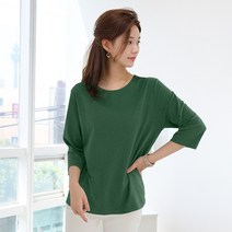데일리앤 케이지 7부 슬라브 티셔츠