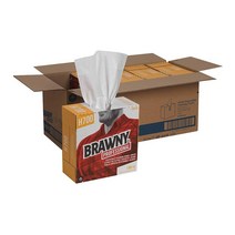 Brawny GP PRO (Georgia-Pacific) 산업용 중간 무게 HEF 샵 타월 25070 화이트 너비 23.1cm(9.1인치) x 길이 41.9cm(16.5인치)