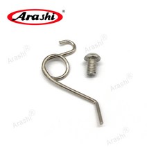 Arashi-스프링 조절 가능 발판 오토바이 브레이크 컨트롤 액세서리 교체용 부품 블랙 실버, 01 1 Set