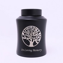 강아지 고양이 유골함 애완 동물 urn 800/500/250ml 스테인레스 스틸 화장 기념관 Urn Jar for Dog 고양이, 02 Black_01 800ml