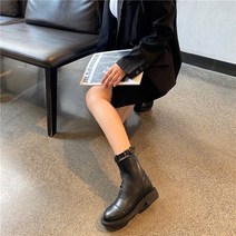 가을 겨울 얇은 워커 속가보시 1.5cm 패션 여성화