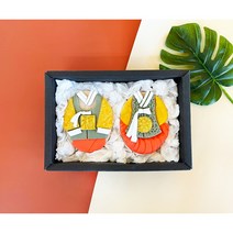 [수하련_전통비누]한복비누, 쇼핑백, 2구 B SET, 보자기포장(2구만가능)