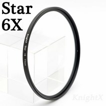카메라 렌즈 필터 KnightX 스타 라인 카메라 렌즈 필터 eos 소니 d3300 400d 18-135 d5100 사진 촬영용 52mm 55mm 58mm 67mm 77mm, 스타 6x 필터