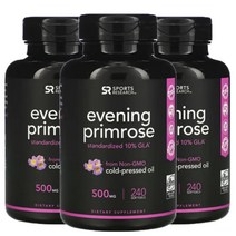 스포츠리서치 이브닝 프림로즈 감마리놀렌산 달맞이꽃 오메가6 1300mg 240소프트젤3개