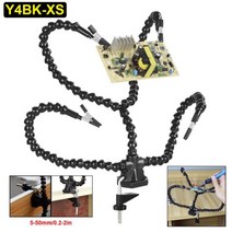 NEWACALOX용접 수리 작업대 3X USB LED 돋보기 PCB 홀더 납땜 도구 세 번째 도움 손 6 개 유연한 팔, Y4BK-XS, DV 5V 2A, 13 Y4BK-XS_01 DC 5V 2A