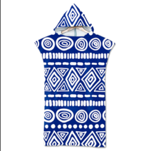 서핑 서프 해변 판초 후드 비치 바디 타월 타올 가운, 1개, 판초타올_A6