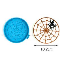 멀티 실리콘 콘크리트 코스터 금형 시멘트 베이스 금형 차 컵 홀더 트레이 금형 미니멀리스트 트레이 금, 16 주황색